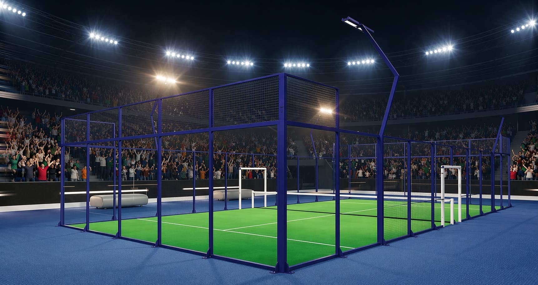 Tournament padel court.
