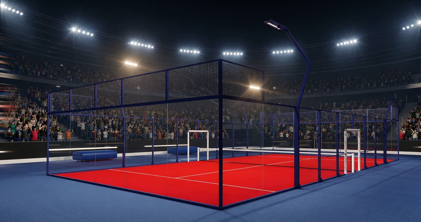 Premium racquet-sport court at a club.